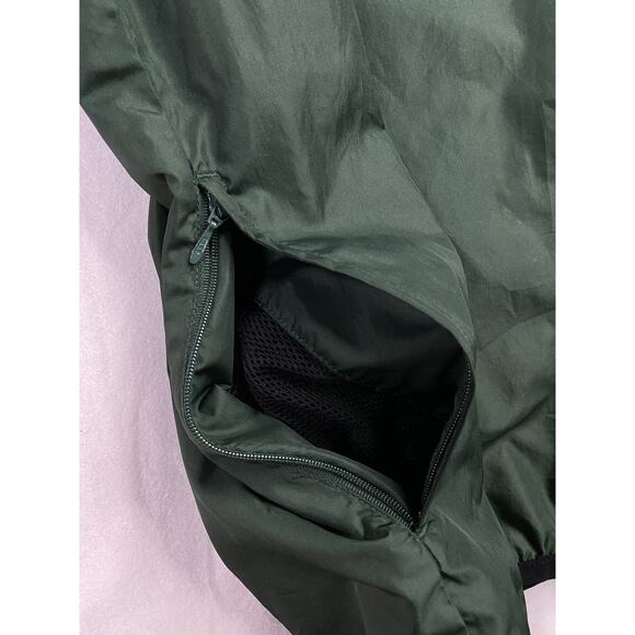 Vintage 90's Nike Gray Tag Pullover XL Green 1/4 Zip 90s Spell Out Y2K - Picture 6 of 9